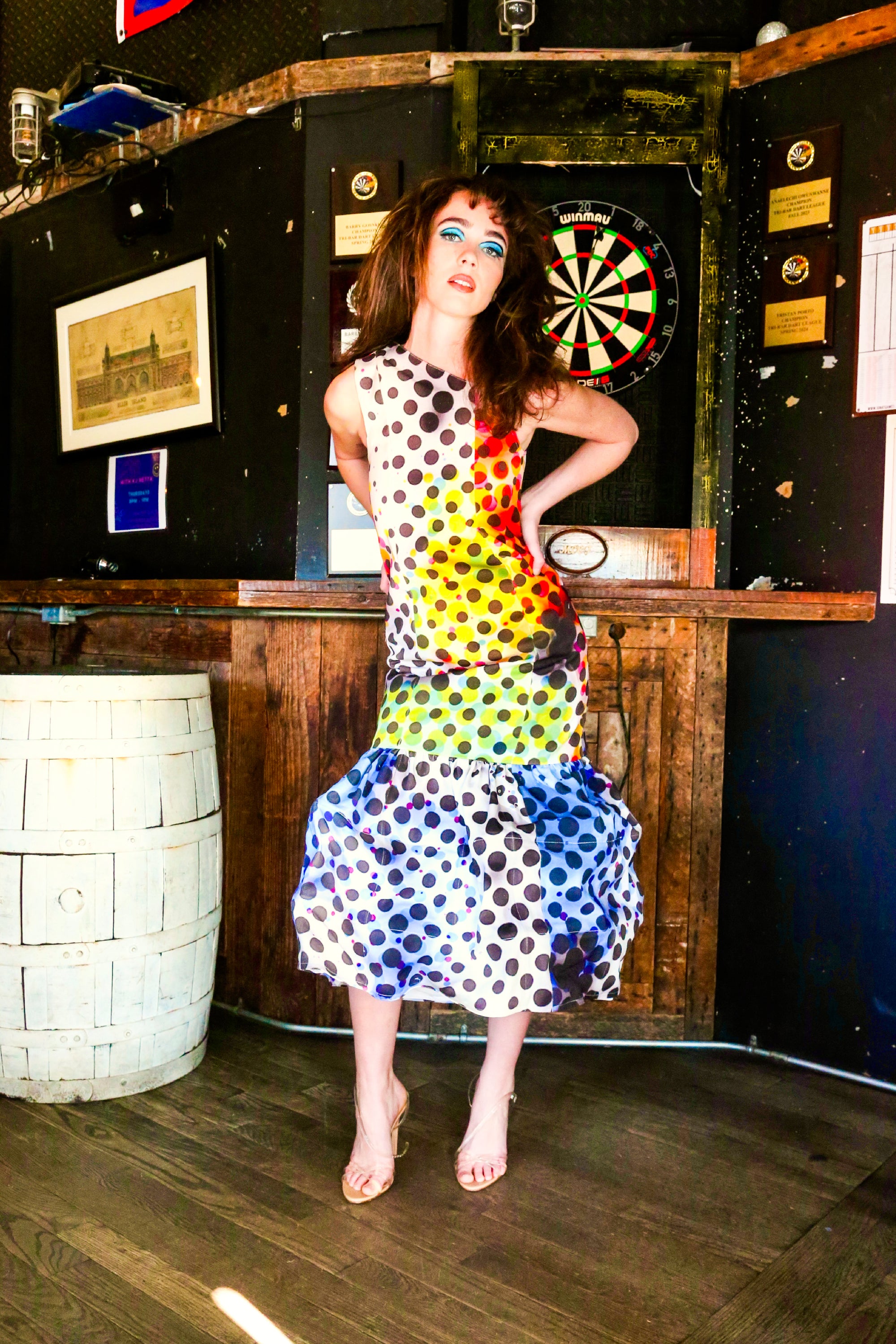 Polka Dot Two- Part Dress
