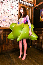 Green Inflatable Mini Skirt