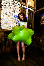 Green Inflatable Mini Skirt