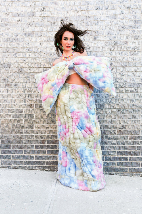 Bow top with matching skirt