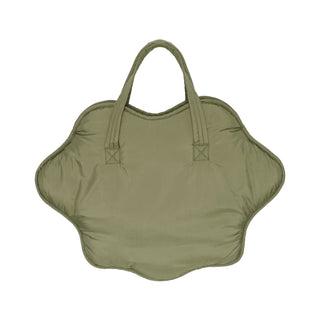 Big Stuffy Pod Purse in Green - Front