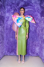 Classy Bow- Oversized Sculptural Bow with Magnetic Closure and Emotional Print