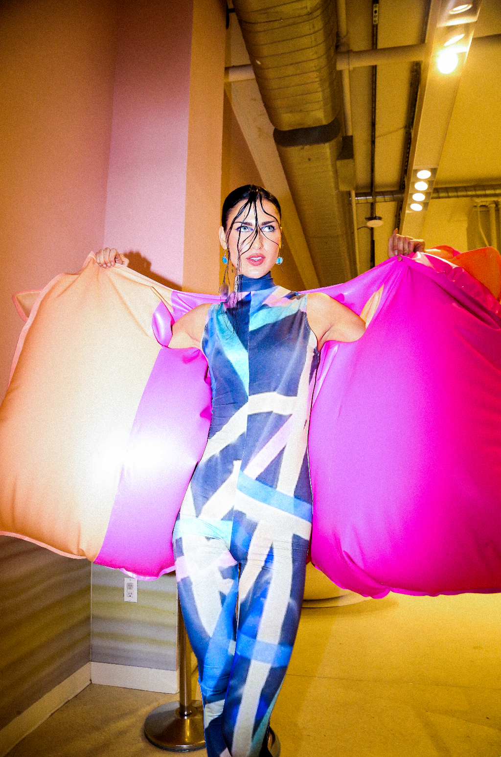 EEG Catsuit- – Printed Bodysuit Inspired by EEG Brainwave Scans